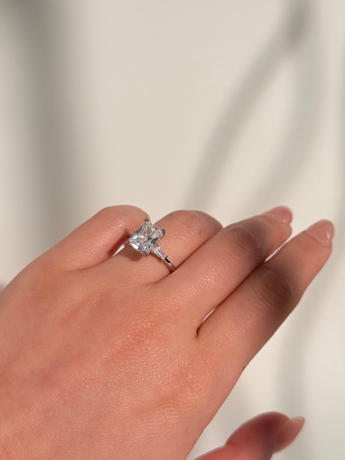 Radiant Cut Diamond Three-Stone Ring: A Bold Symbol of Infinite Growth rad 3ct three stone ring