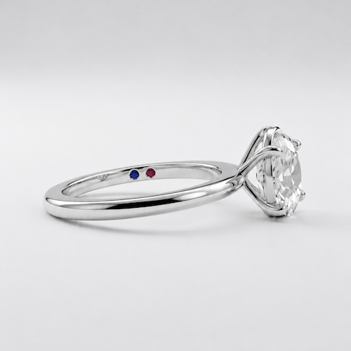 birthstone inside engagement ring blue sapphire ruby