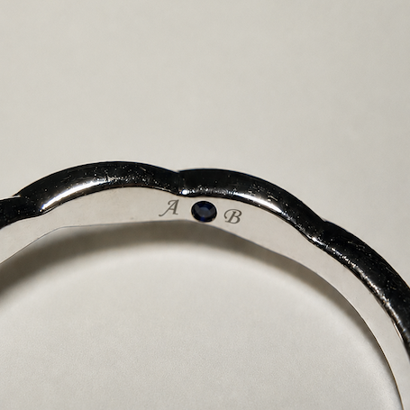 Ring Engraving Guide: How to Choose a Meaningful Engraving for Your Ring engraving inside engagement ring blue sapphire